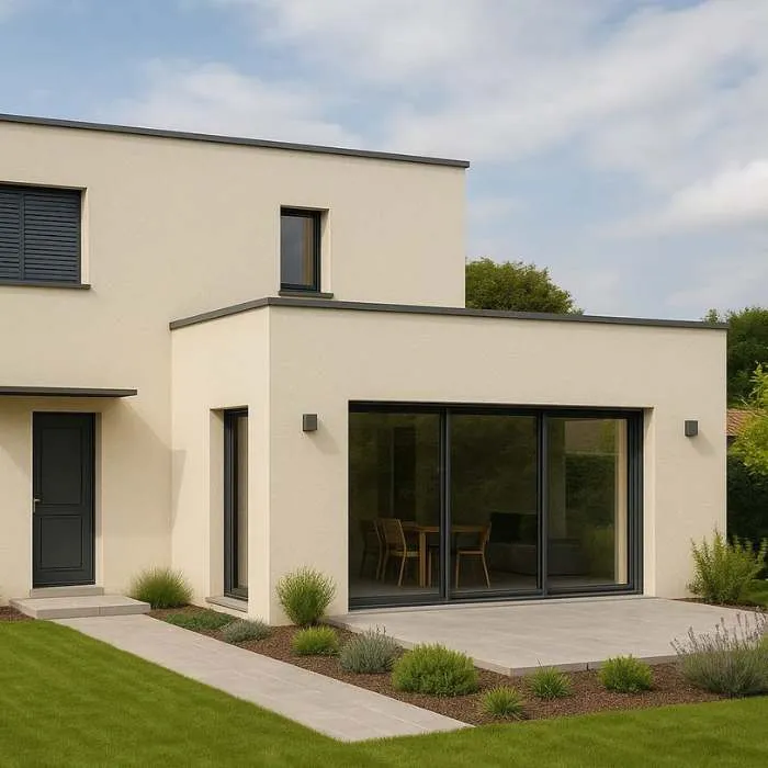 façade avec enduit sur mesure